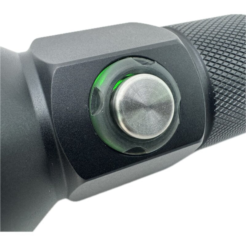 Polaris Tauchlampe BACKUP+, Deatailaufnahme des Schalters