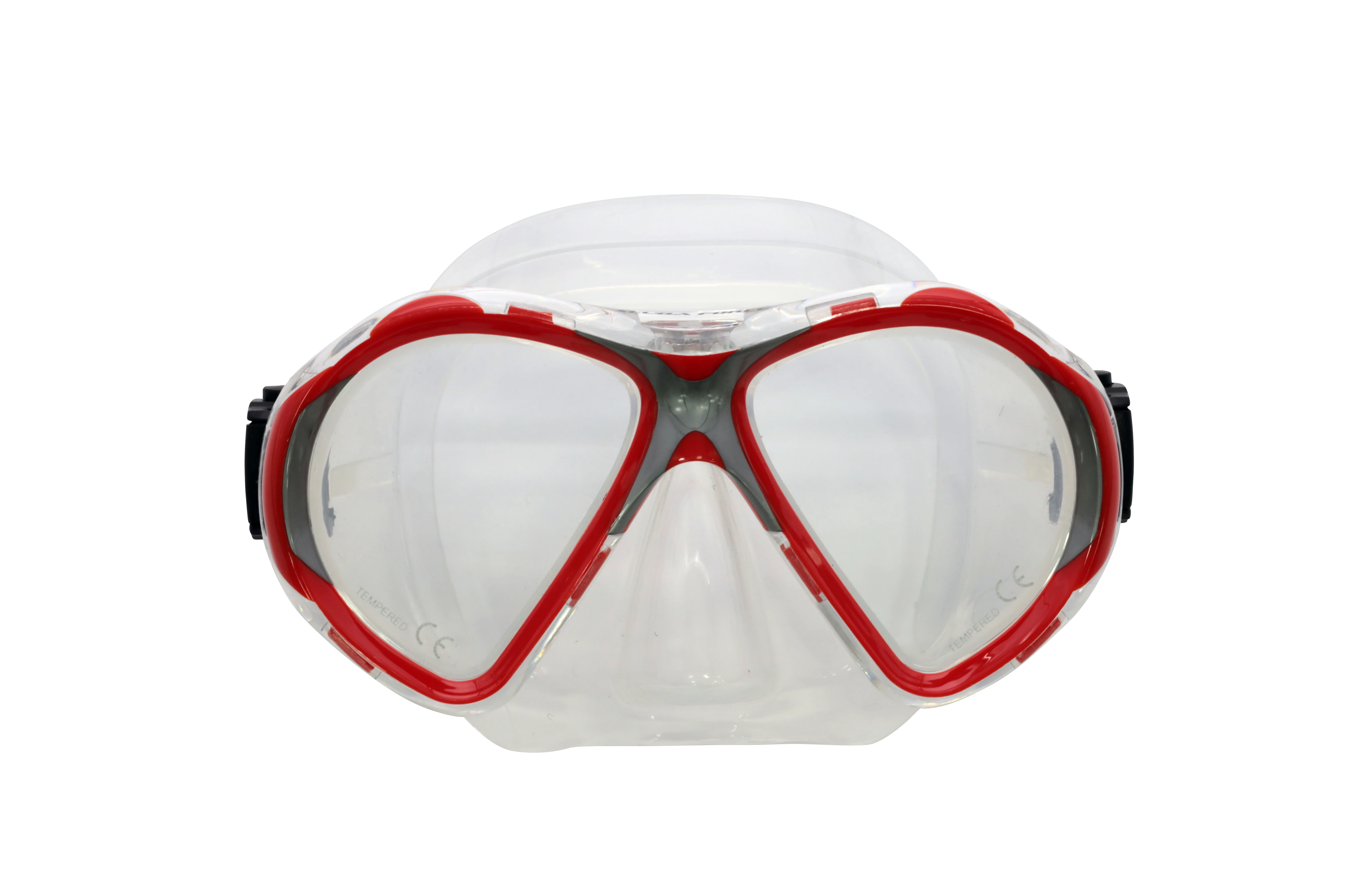 Scuba Force Vision Maske klar/rot