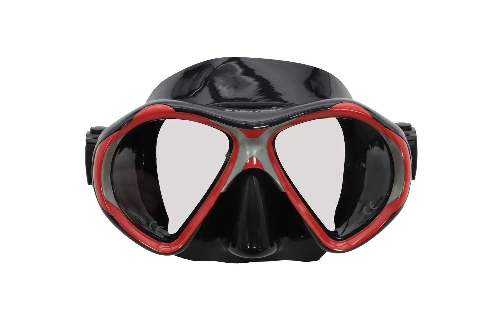 Scuba Force Vision Maske schwarz/rot