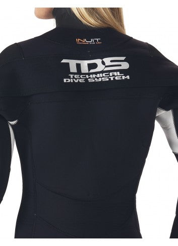 TDS Halbtrocken Tauchanzug Damen INIUT, Detailaufnahme Logo