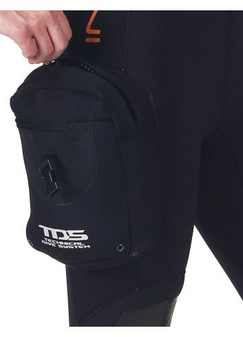 TDS Halbtrocken Tauchanzug Damen INIUT, Detailaufnahme Tasche