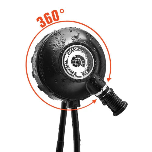 Ammonite T-Valve Ansicht mit 360grad Markierung