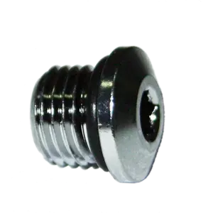 Blindstopfen 3/8", Messing verchromt