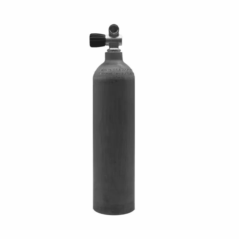 MES 3L Aluflasche natur mit erweiterbarem Monoventil links