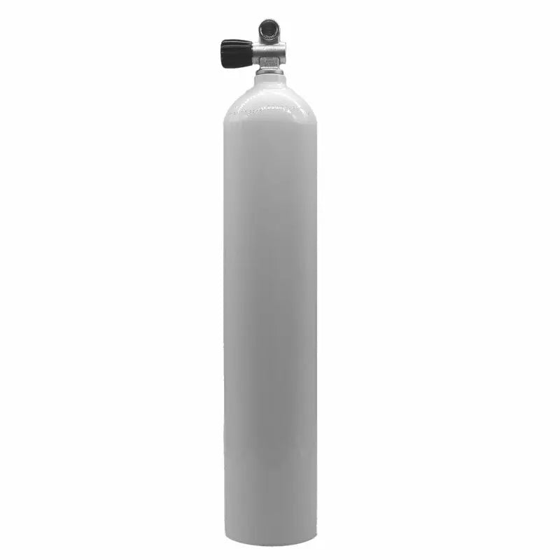 MES 5,7 Aluflasche weiß mit erweiterbarem Monoventil