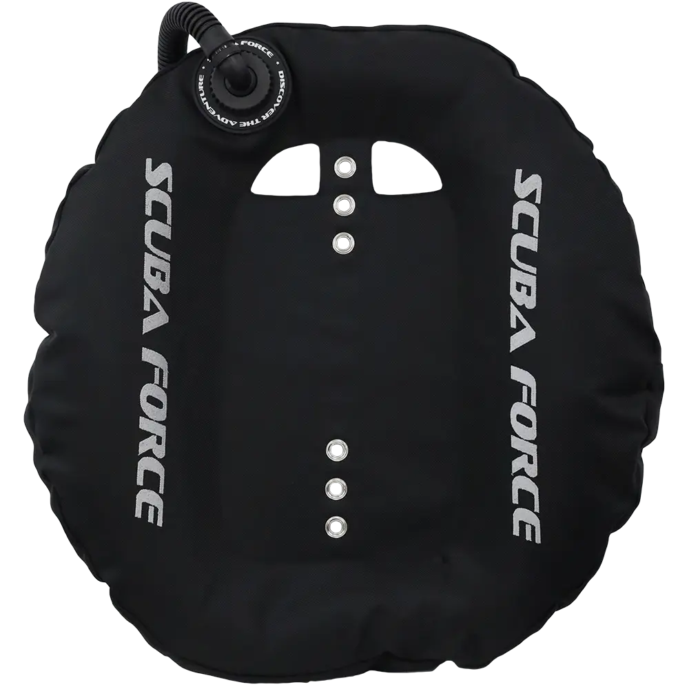 Scuba Force Black Devil 45 CCR Rebreather Wing schwarz Rückansicht