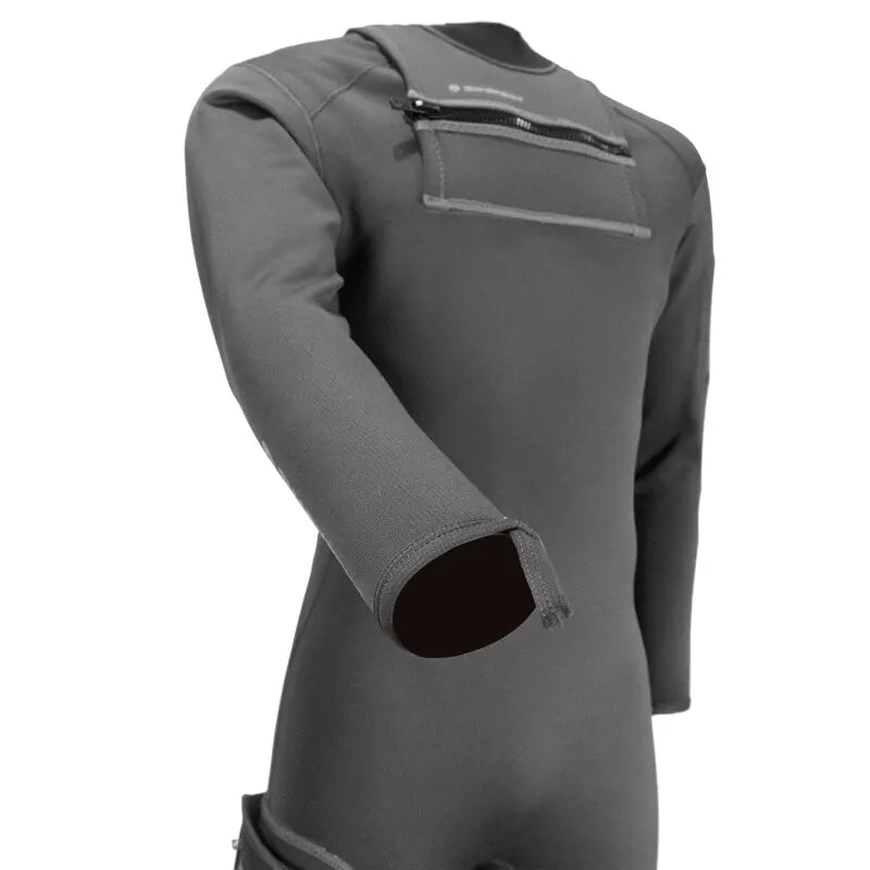 Sharkskin 2 Chillproof Anzug t Brust Reissverschluss Herren, Detailaufnahme des Ärmels