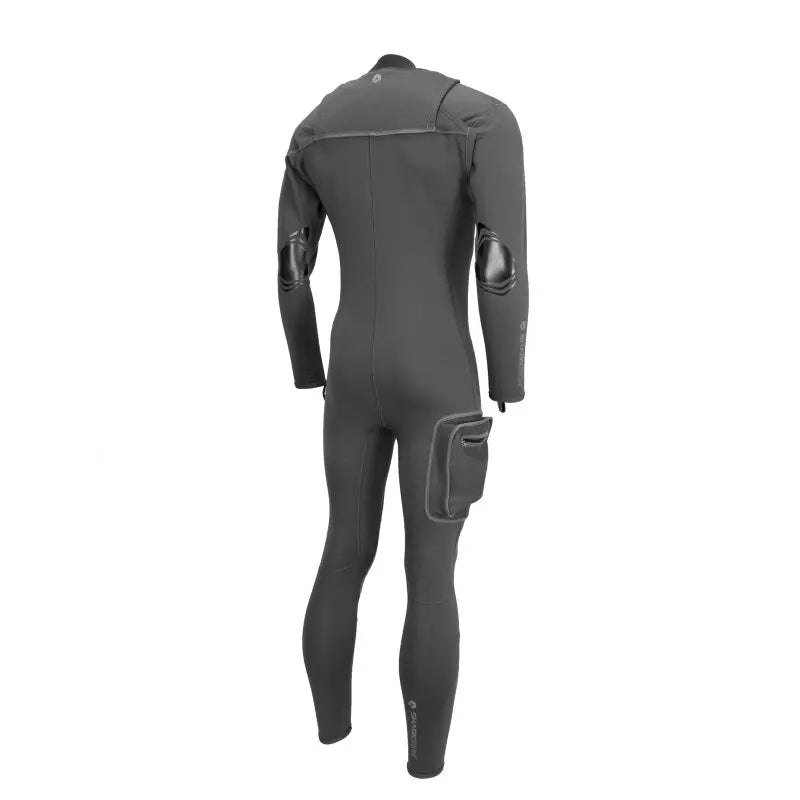 Sharkskin 2 Chillproof Anzug t Brust Reissverschluss Herren, Rückansicht seitlich