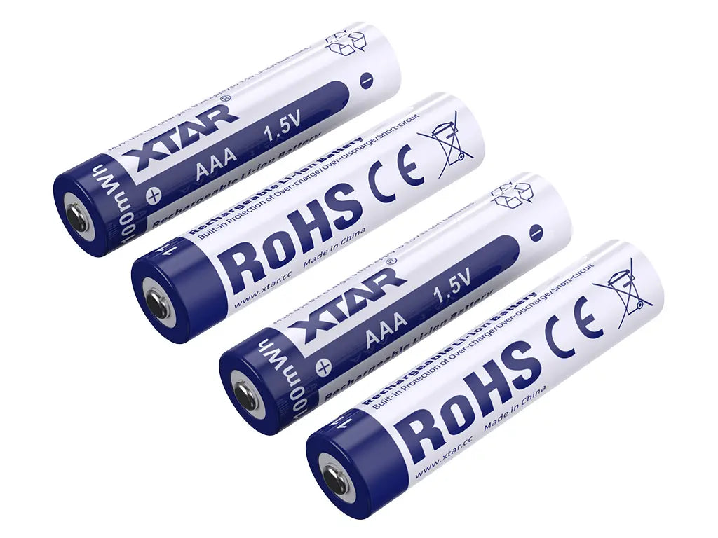 1,5V Li-Ion AAA Akku Micro, 4 Akkus einzeln
