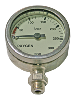 Dirzone Finimeter 52mm,288bar,Oxygen Chrome