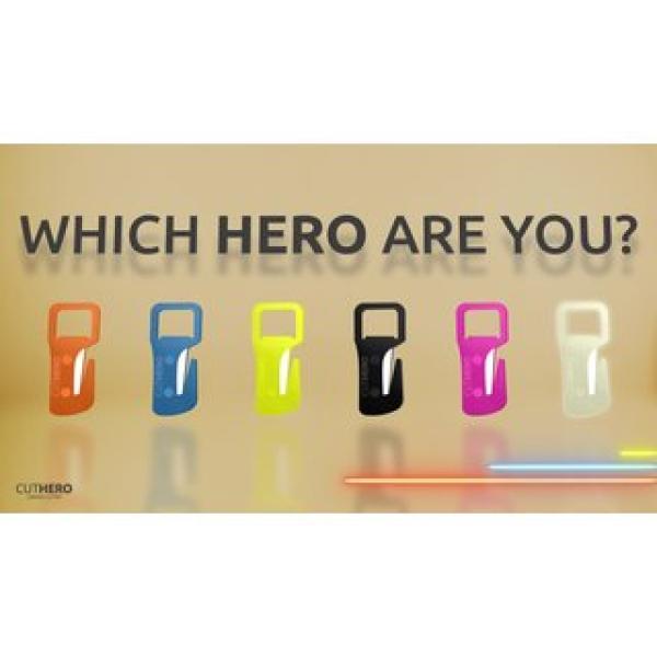 CutHero Schneidwerkzeug mit Keramikklinge Which Hero are you?
