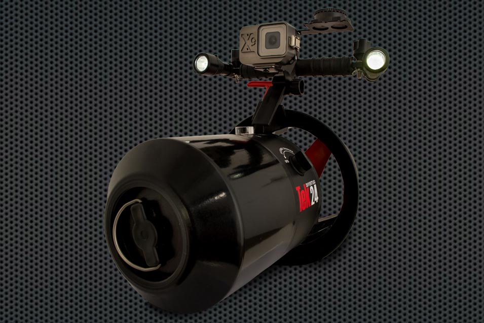 Divertug Tek24, komplett mit montierter Actioncam