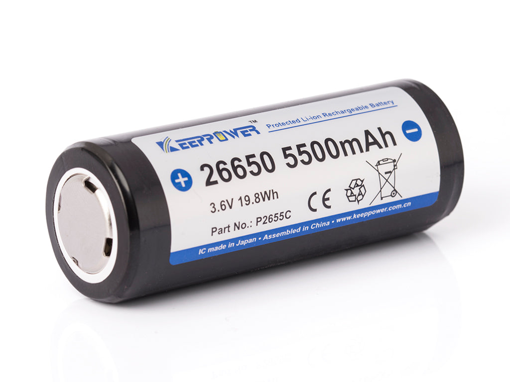 Keeppower 2660 Akku mit PCB Schutz, liegen
