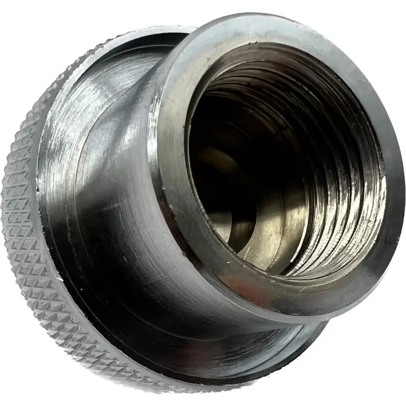 Adapter Messing verchromt M26x2 männlich auf G5/8" weiblich 232bar, G5/8" Seite