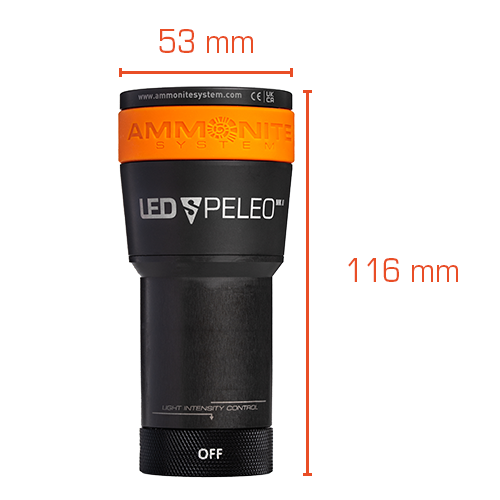Ammonite Lampenkopf LED Speleo Mark II