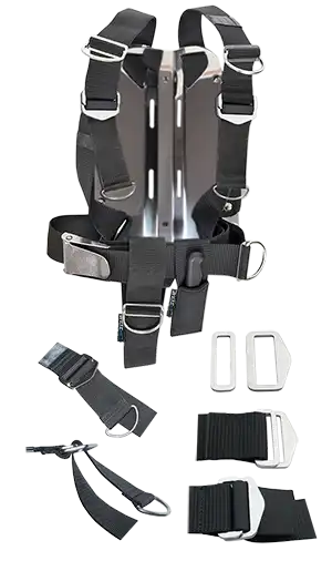 Dirzone Backplate Quick Fix komplett, Edelstahl