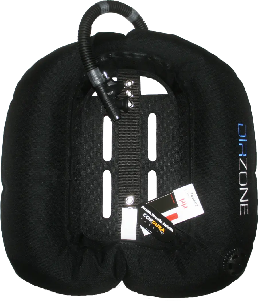 Dirzone Stream Ring 20 CCR Rebreather Wing schwarz, aufgeblasen