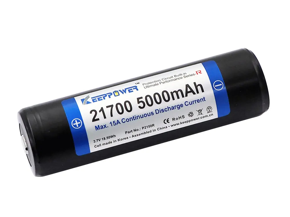 Keeppower 21700 5000mAh Li-Ion-Akku, Verpackung