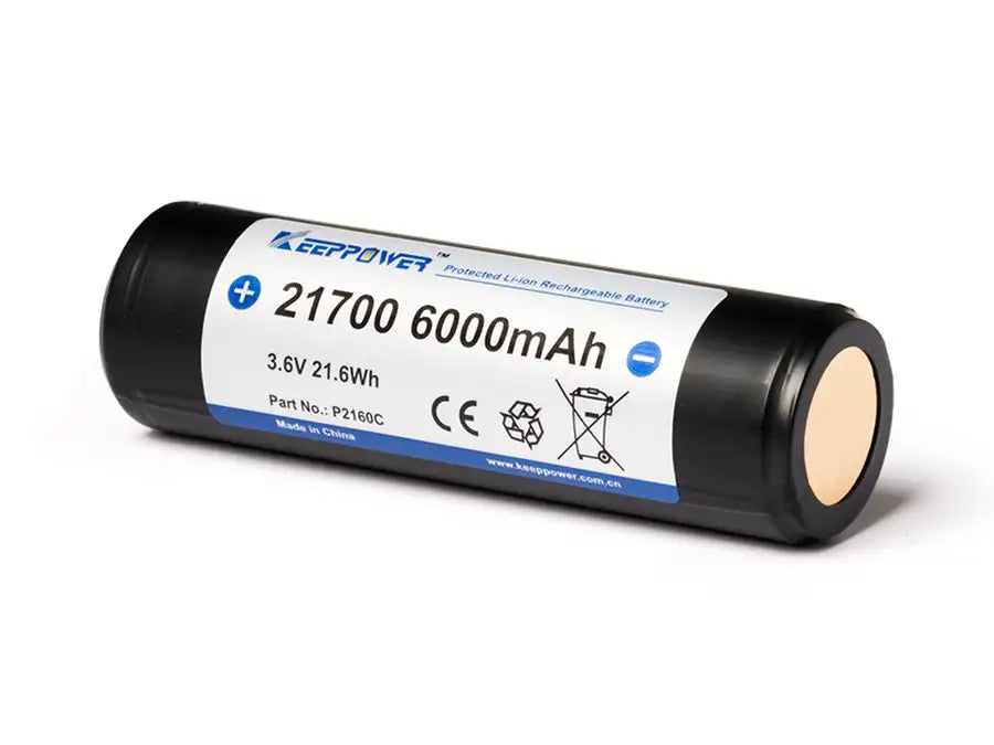 Keeppower 21700 6000mAh Li-Ion-Akku P2160C, Detailansicht
