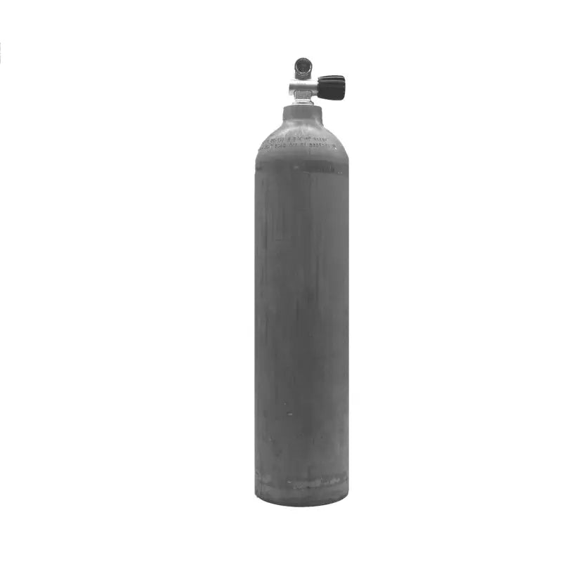 MES 7L Aluflasche natur 200bar mit Monoventil erweiterbar, rechts