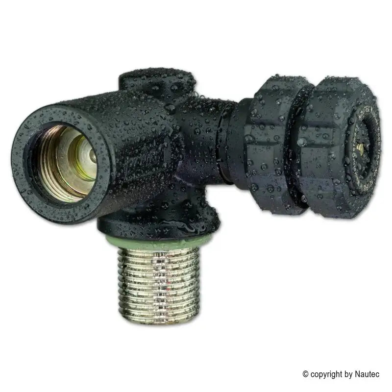 Nautec Rebreather Ventil "DarkLine" Luft Anschluss fpr 232bar, 90grad links