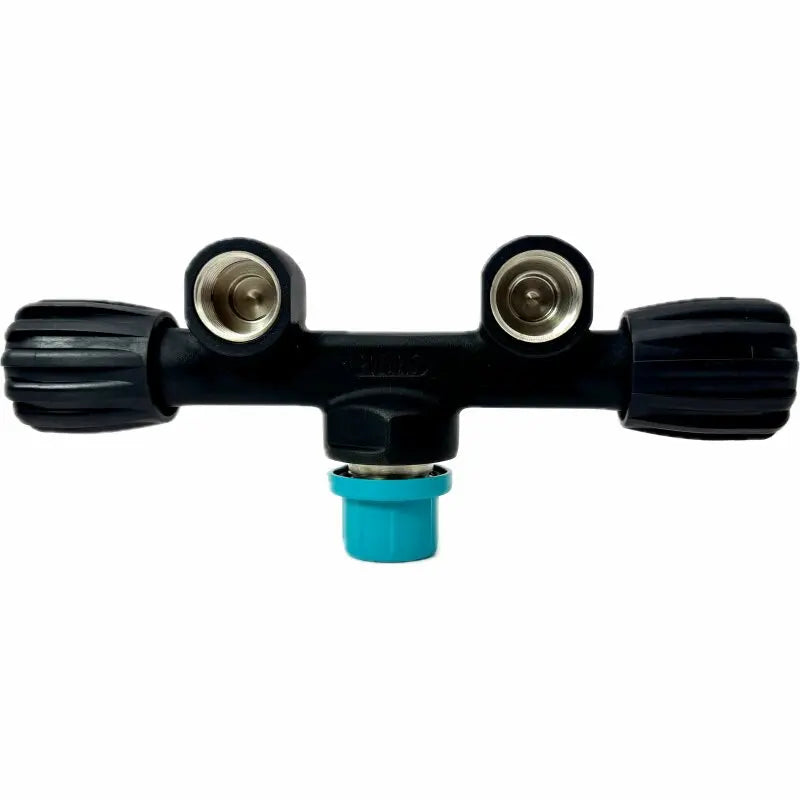 Polaris Twinventil 232bar G5/8" Black Edition Black Line, Vorderansicht