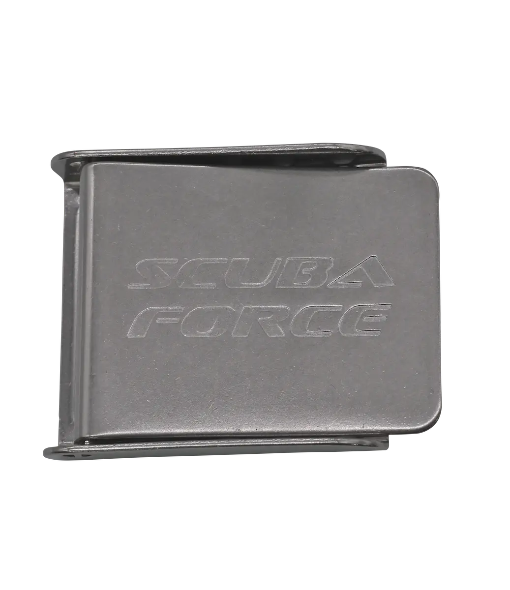 Scuba Force Edelstahl Gurtschnalle mit Logo