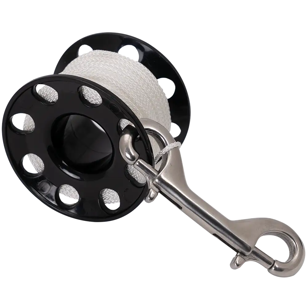 Scuba Force Kaltwasser Spool mit 30m weißer Leine