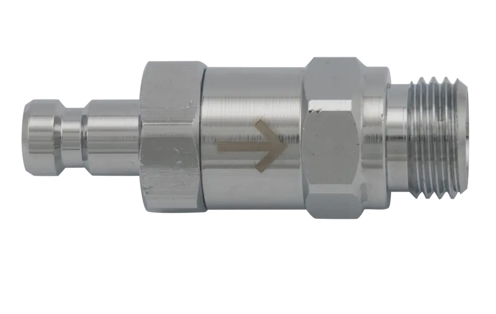 Scubaforce Stecker männlich mit Rückschlagventil 9/16"