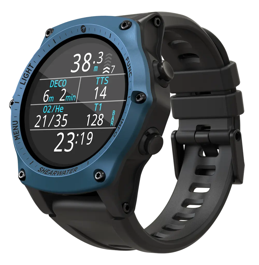 Shearwater Armbandtauchcomputer Teric blau