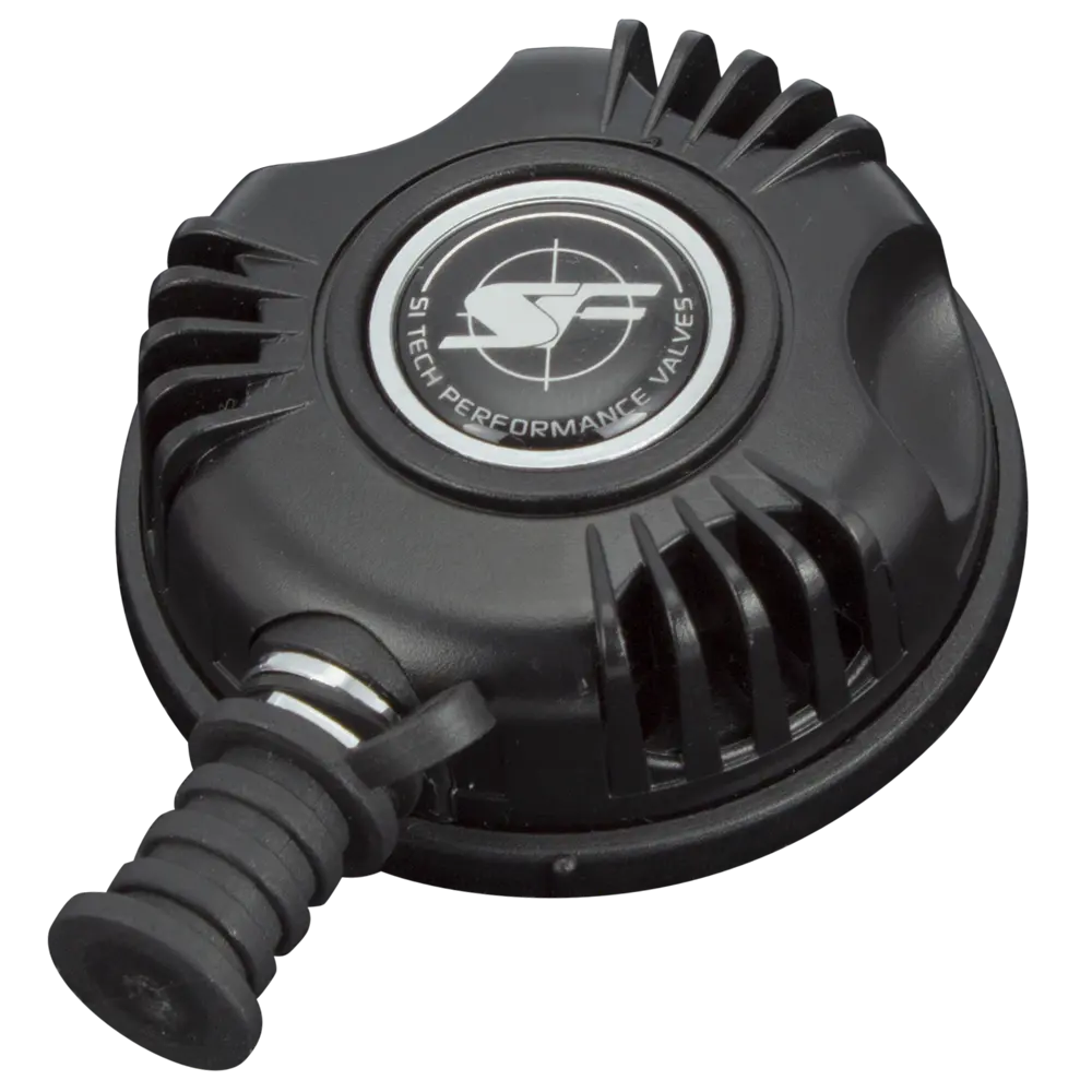 SI-TECH EInlassventil Shell Anschluss mit Scuba Force Logo