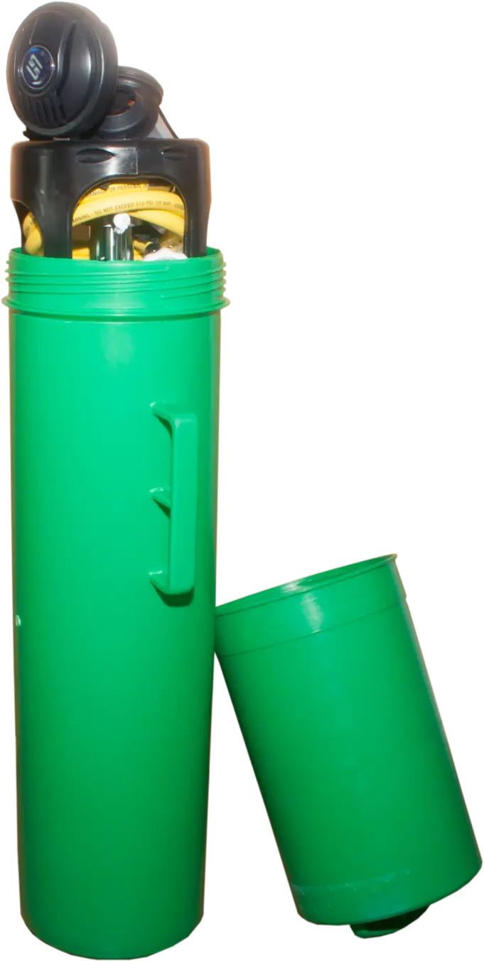 SOS Oxygen Rescue Kit komplett mit Stahlflasche 5 l grün/weiß