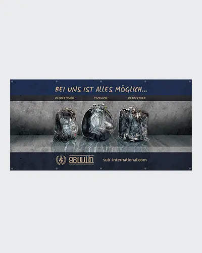s.u.b. Werbebanner REC-TEC, 1800 x 900 mm